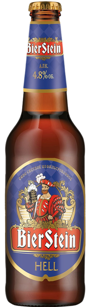 Пиво BierStein в стиле хель от пивоварни Белый Кремль.