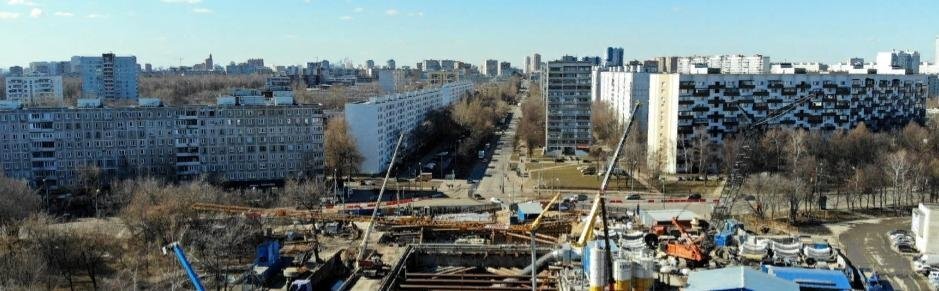 Строительство станции метро "Юго-Восточная" Некрасовской линии. Фото: https://stroi.mos.ru.