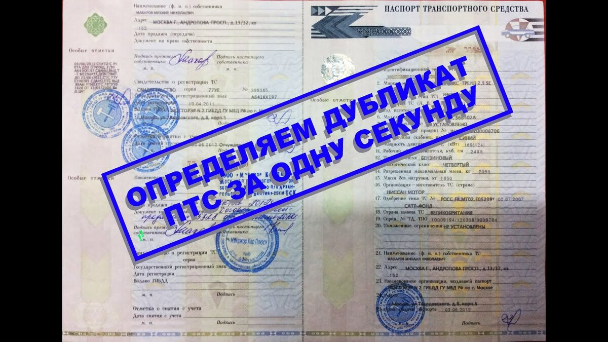 Свидетельство о регистрации ТС с ошибкой. Пройду ли КПП на границе?