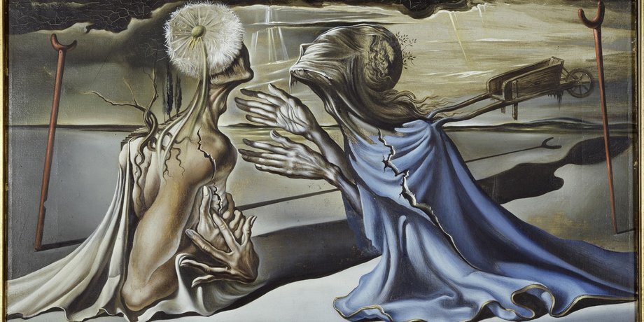 «Безумный Тристан». 1944. Холст, масло. 26,5 x 48,5 см. Фонд «Гала – Сальвадор Дали». Фото: предоставлено организаторами выставки