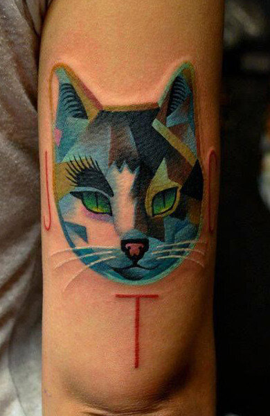 Тату кошка ( фото) - значение татуировки, эскизы 