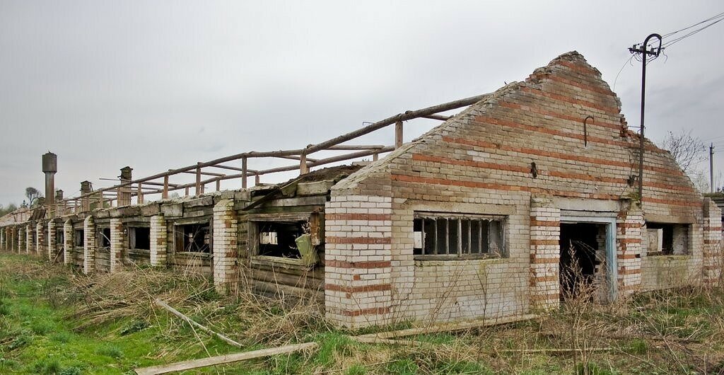 Бывший колхоз. Деревня колхоз разруха. Разрушенные коровники. Заброшеные колхозы. Развалины колхоза.