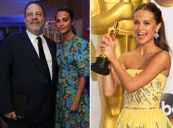 Все в Голливуде знали - покровительство Харви обеспечит мировую славу и "Оскар". Одна из последних фавориток Вайнштейна Алисия Викандер тоже была в курсе этого. Фото из открытых источников.