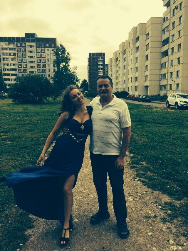 Я с папой в день рождения