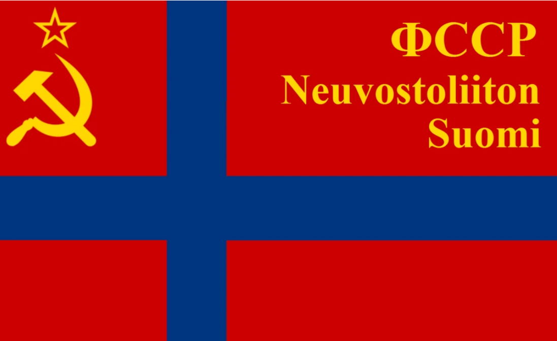 Финляндия в составе советского союза. Флаг финской ССР. Карело-финская Советская Социалистическая Республика флаг. Флаг СССР И Финляндии. Финская Советская Социалистическая Республика флаг.