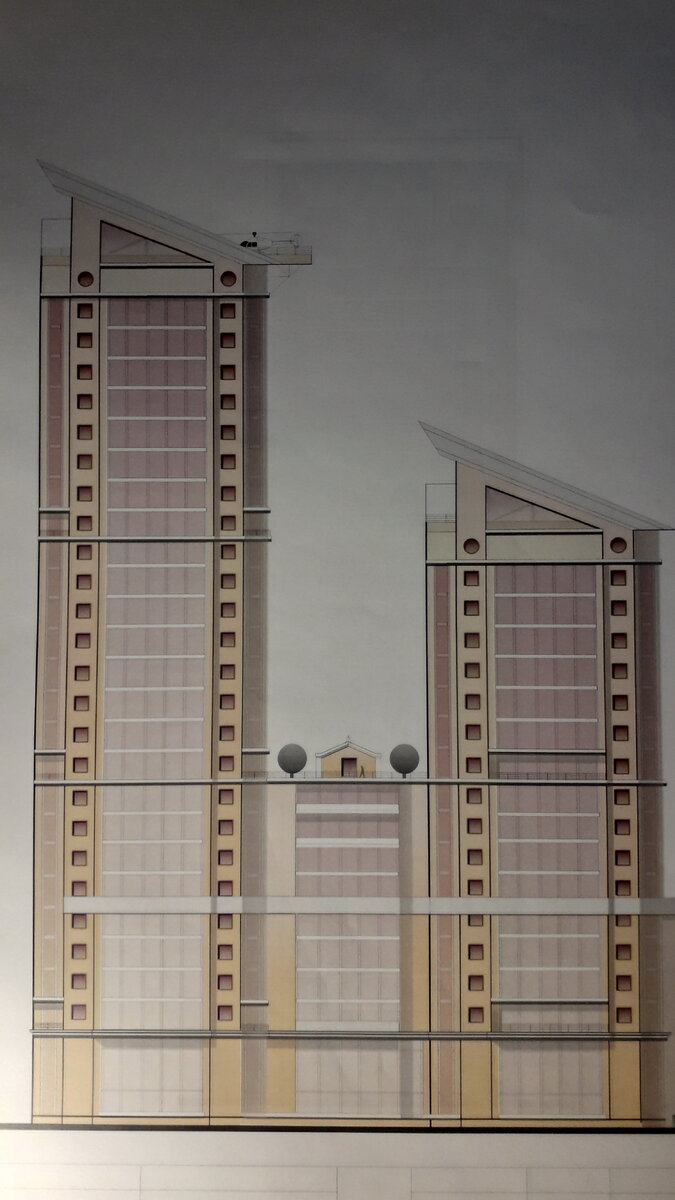 Мой архитектурный проект делового комплекса из натурального камня