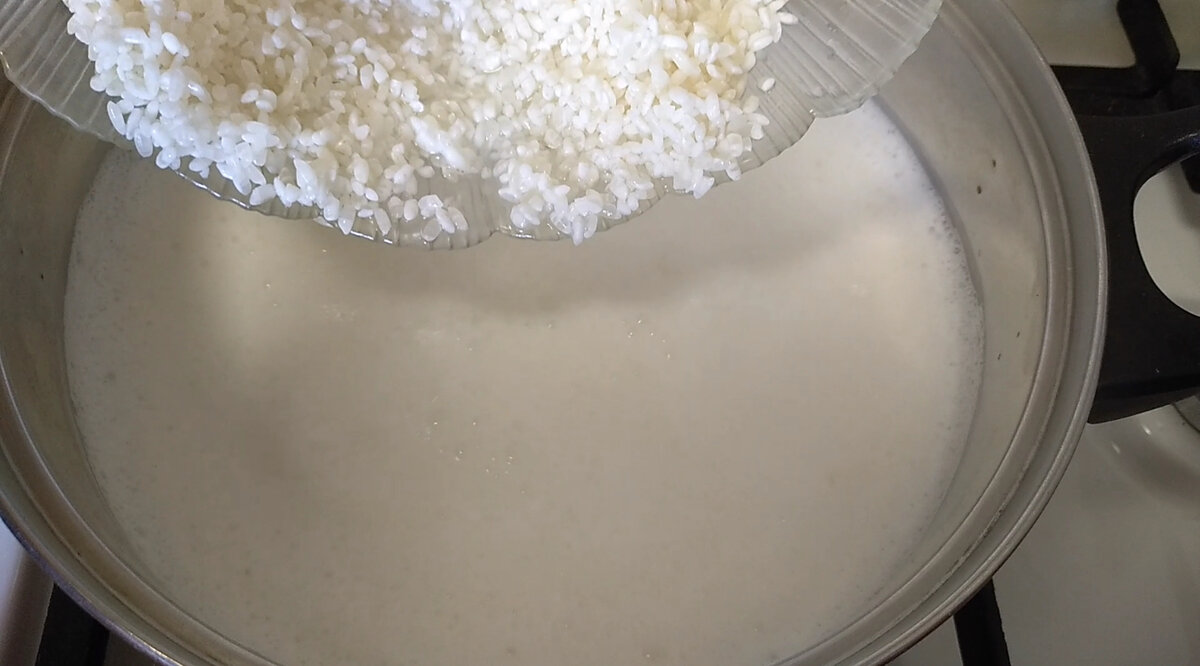 Приготовление молочного риса