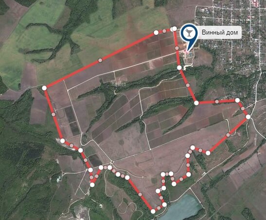 Схема виноградников