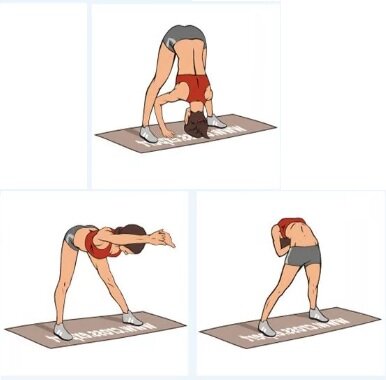 Растяжка, зарядка, упражнения, похудение, спорт, ЗОЖ