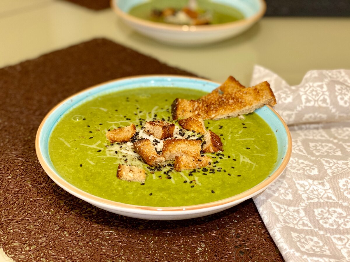 Крем-суп со шпинатом