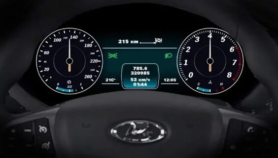 Цифровая панель приборов для Vesta