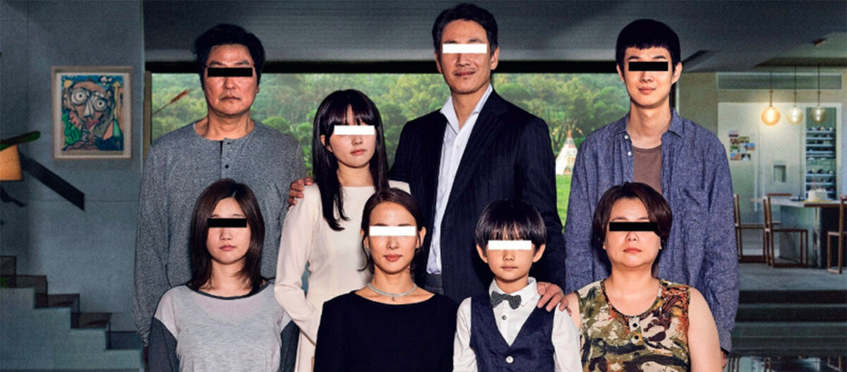 Оригинальный постер к фильму «Паразиты» 2019г