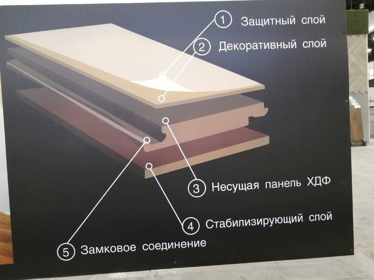 Структура ламината