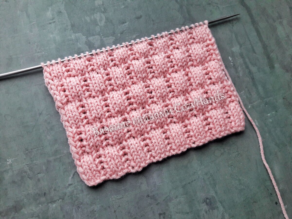 красивый узор спицами