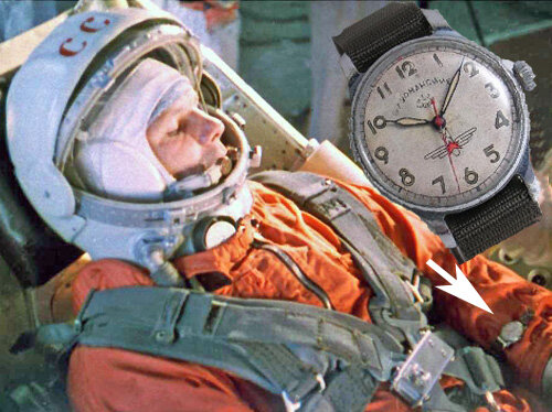 Юрий Алексеевич Гагарин и его специальные наручные часы советского производства - Штурманские