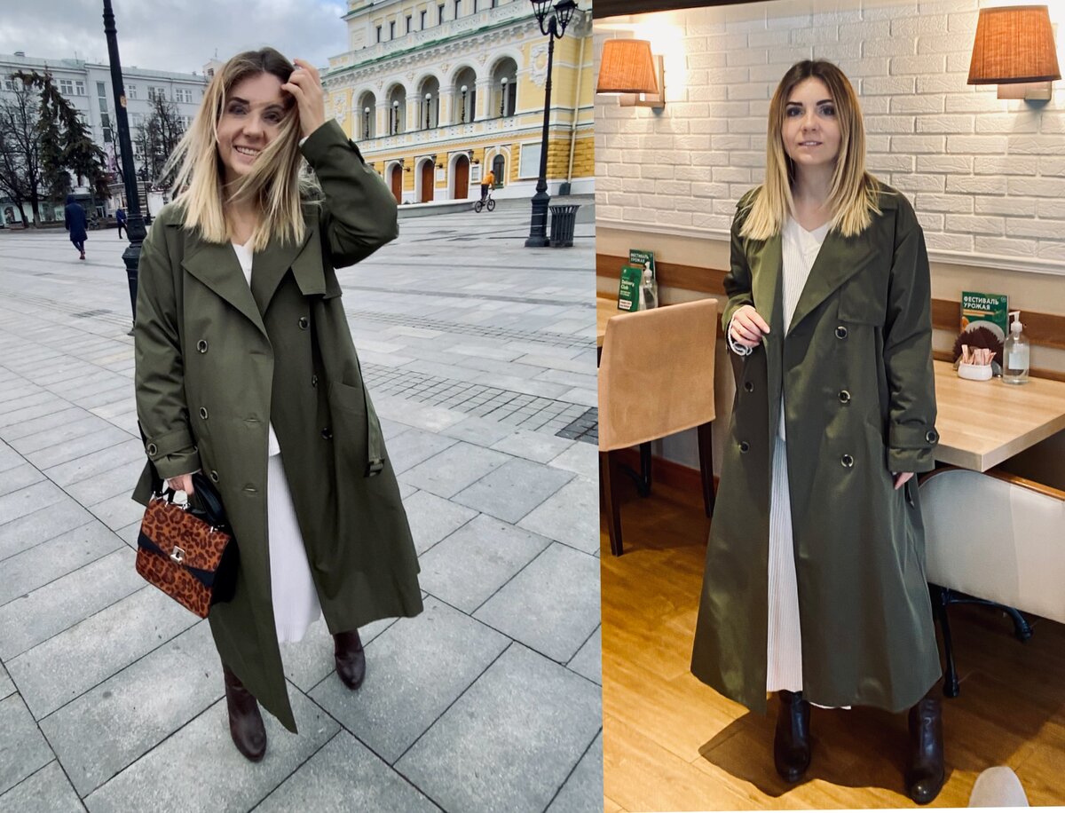 длинное трикотажное платье тоже будет отлично. Такие образы с вертикалями удлиняют силуэт