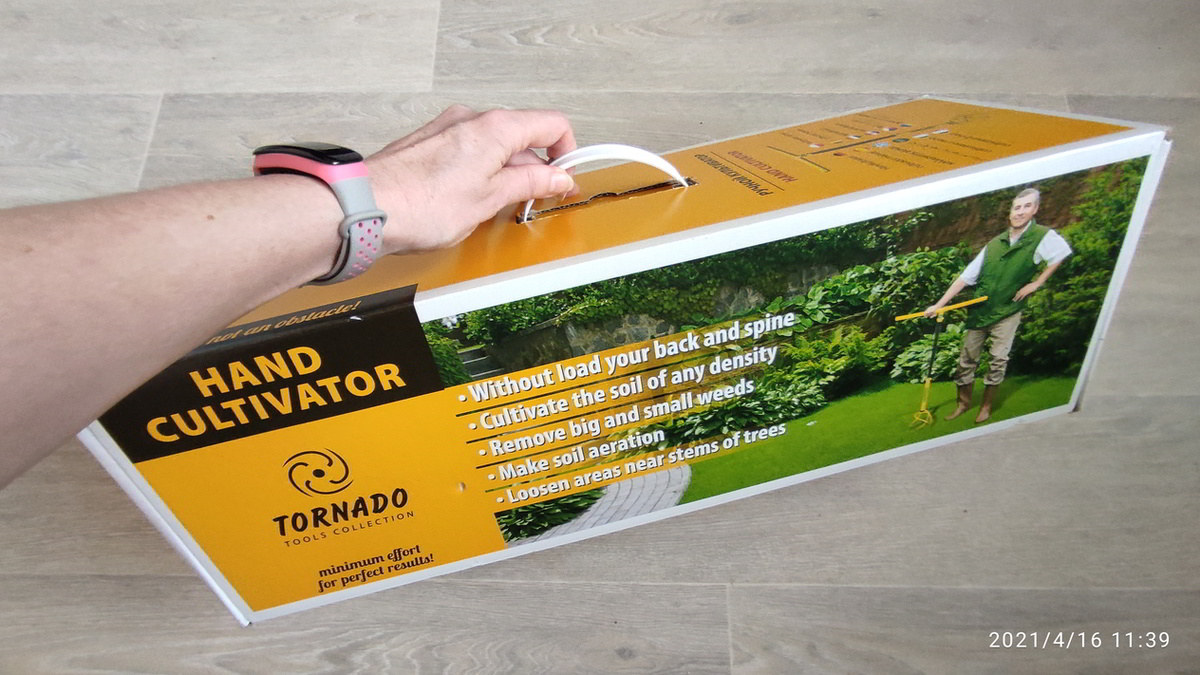 Упаковка культиватора Торнадо.