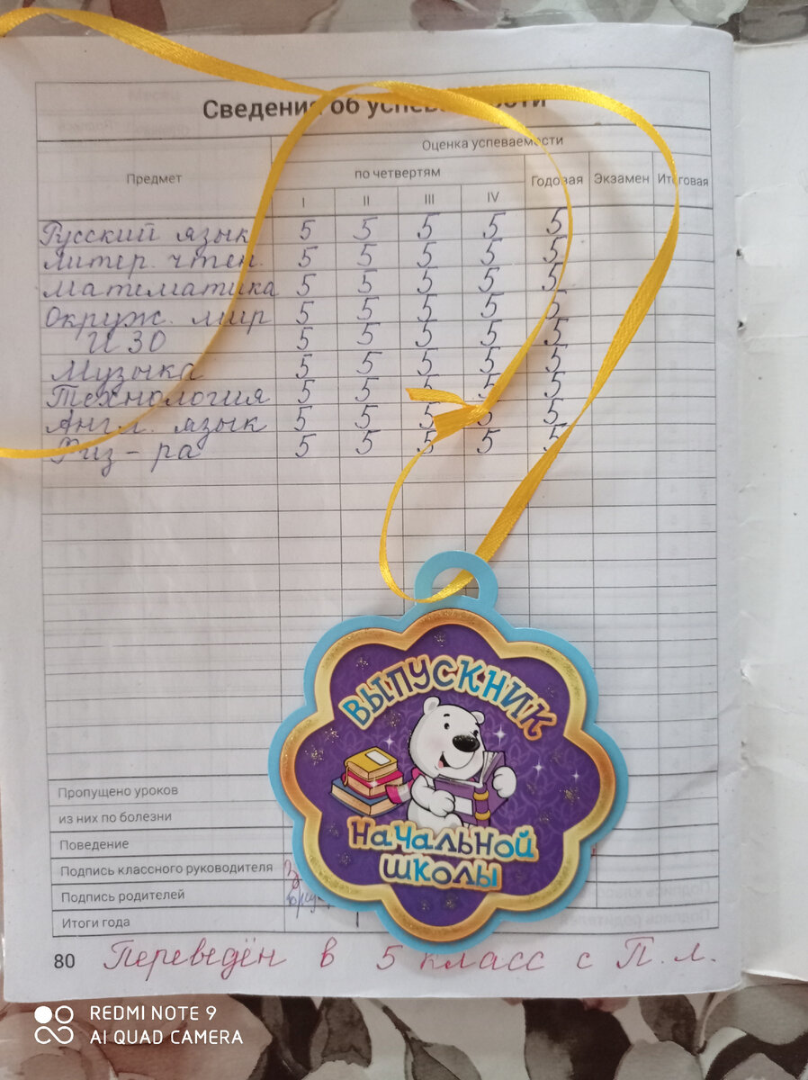 Сегодня детям выдали дневники