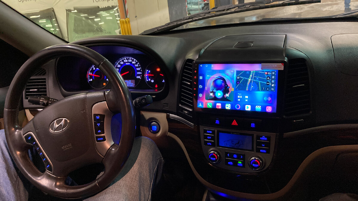 Hyundai santa fe 3 + штатная магнитола Android