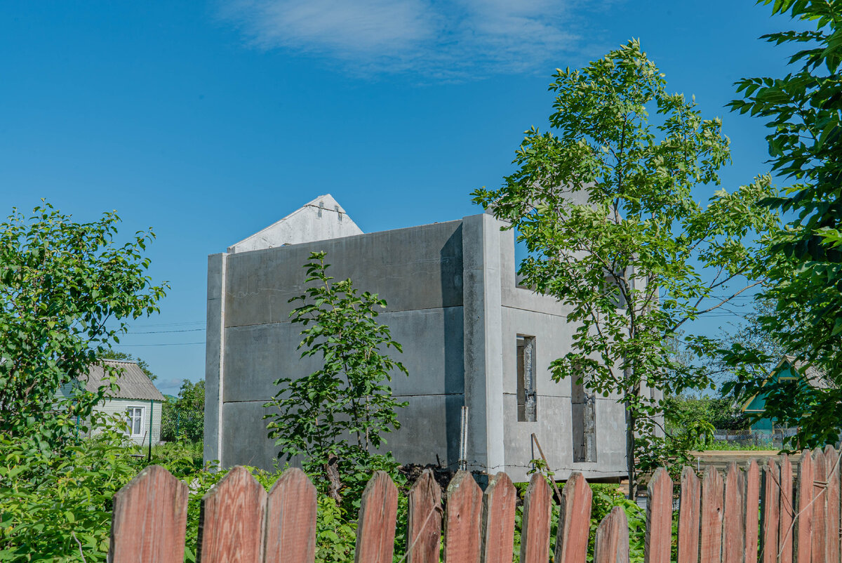 утеплённая коробка мансардного дома 