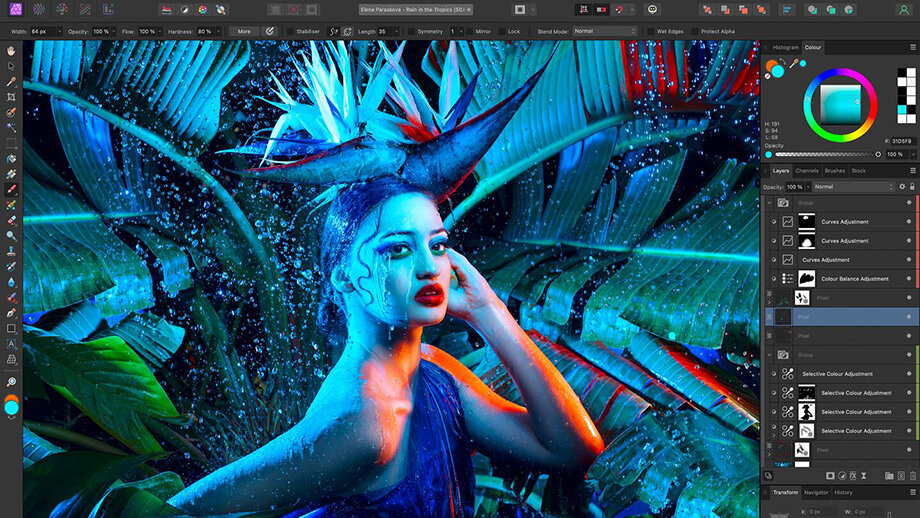 Представлен редактор Affinity Photo 2