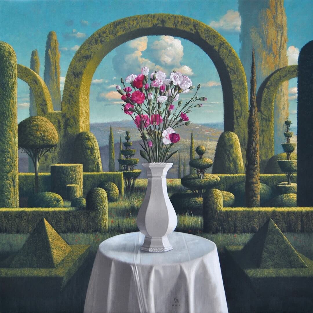 Виктор Мюллер (Victor Muller). Флорентийский букет. Холст, масло. 40 ″х40 ″