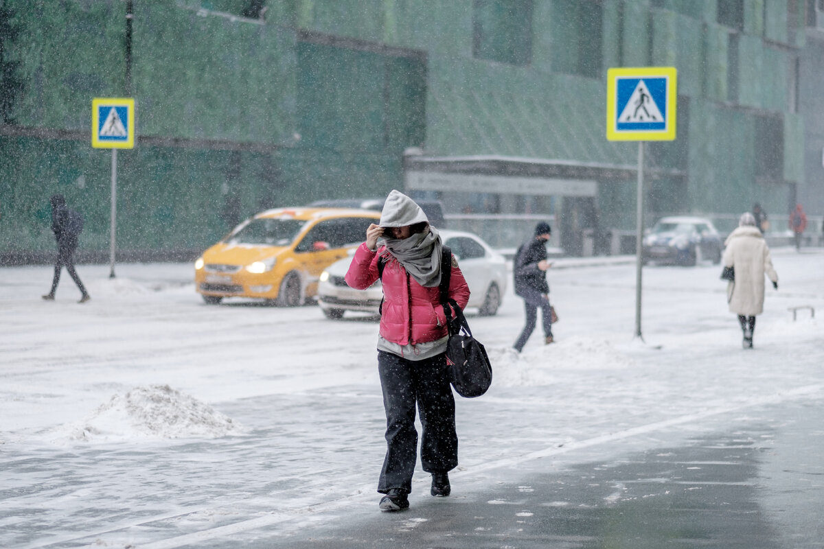 погода москва снег