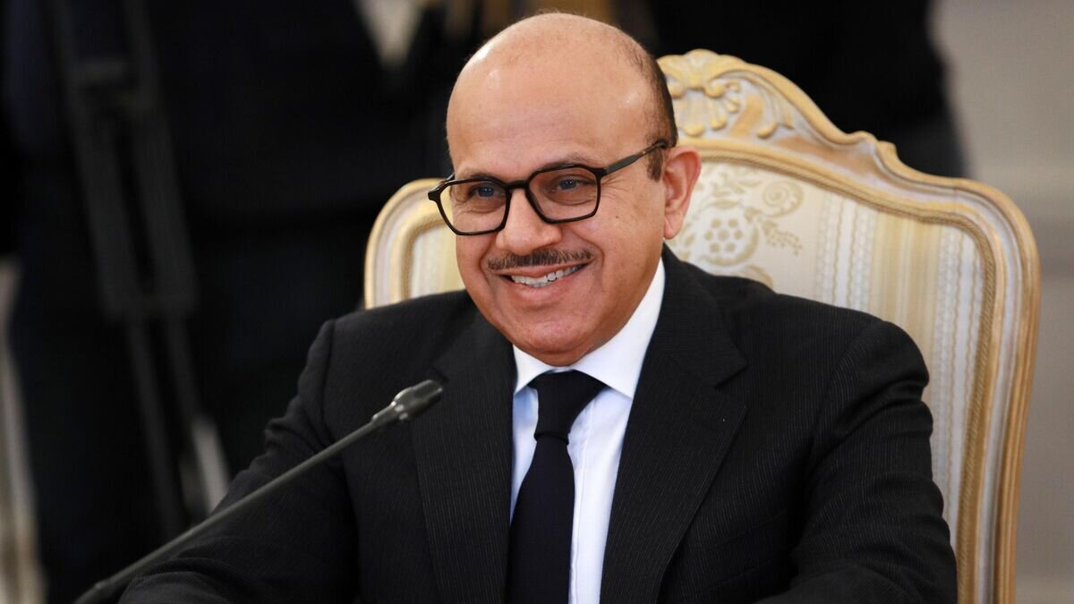    Министр иностранных дел Бахрейна Абдель Латыф аз-Зайяни на встрече с министром иностранных дел РФ Сергеем Лавровым в Доме приемов МИД России© РИА Новости / Антон Денисов