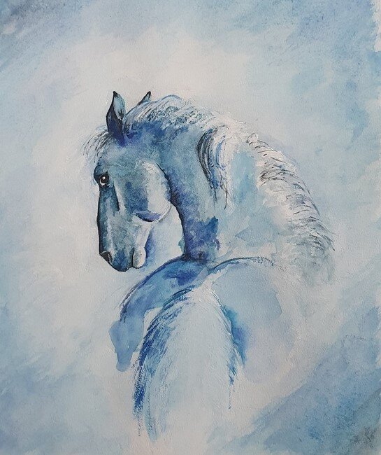 Авторский рисунок акварелью. Рисовал автор статьи