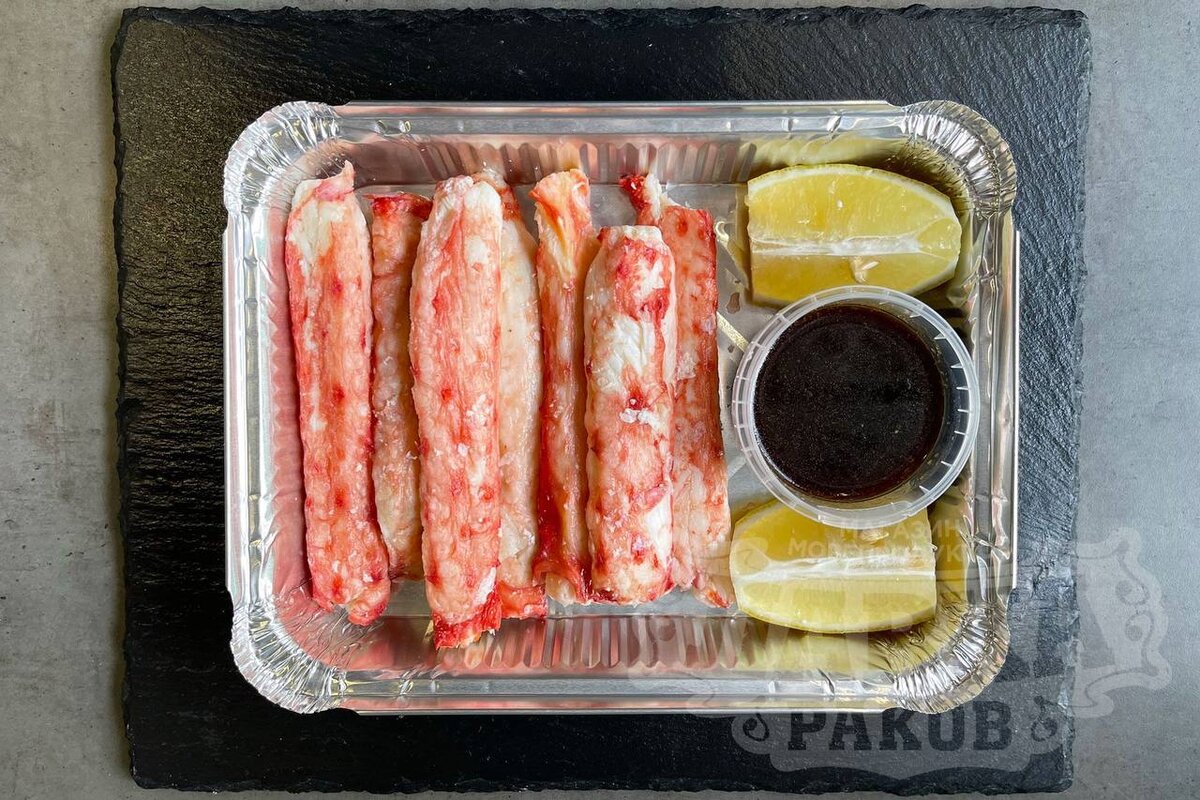 первая фаланга камчатского краба (длина 10-12 см, вес 250 гр) стоимость 3150 руб.