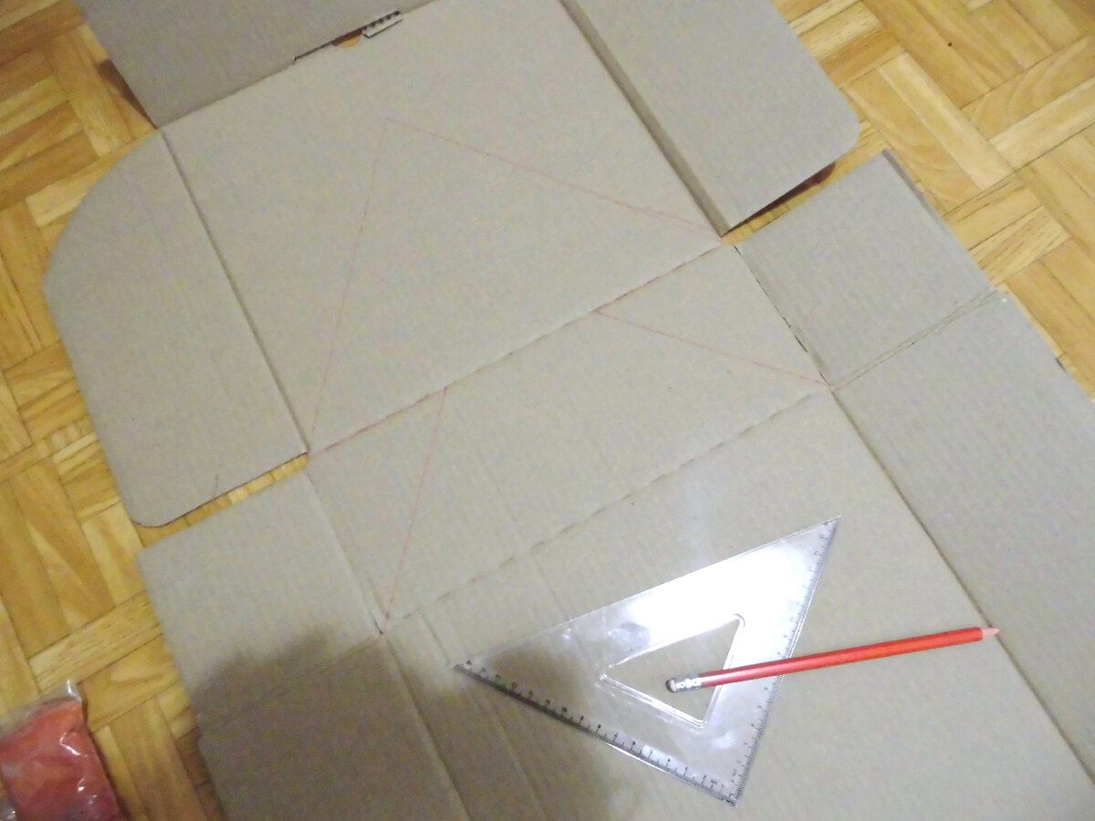 ёлка из картона