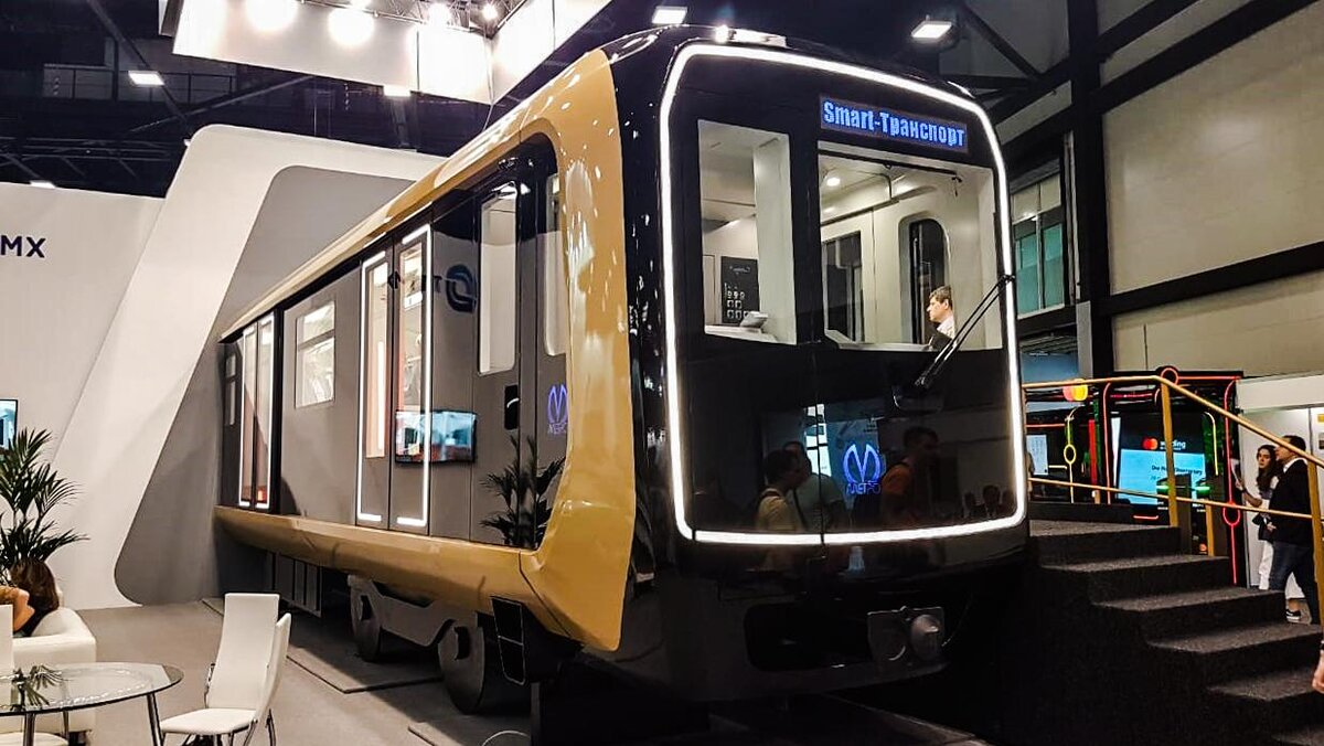 Макет вагона метро для Санкт-Петербурга, представленный на выставке Smart Transport в 2019 году. Источник: Фонтанка.ру