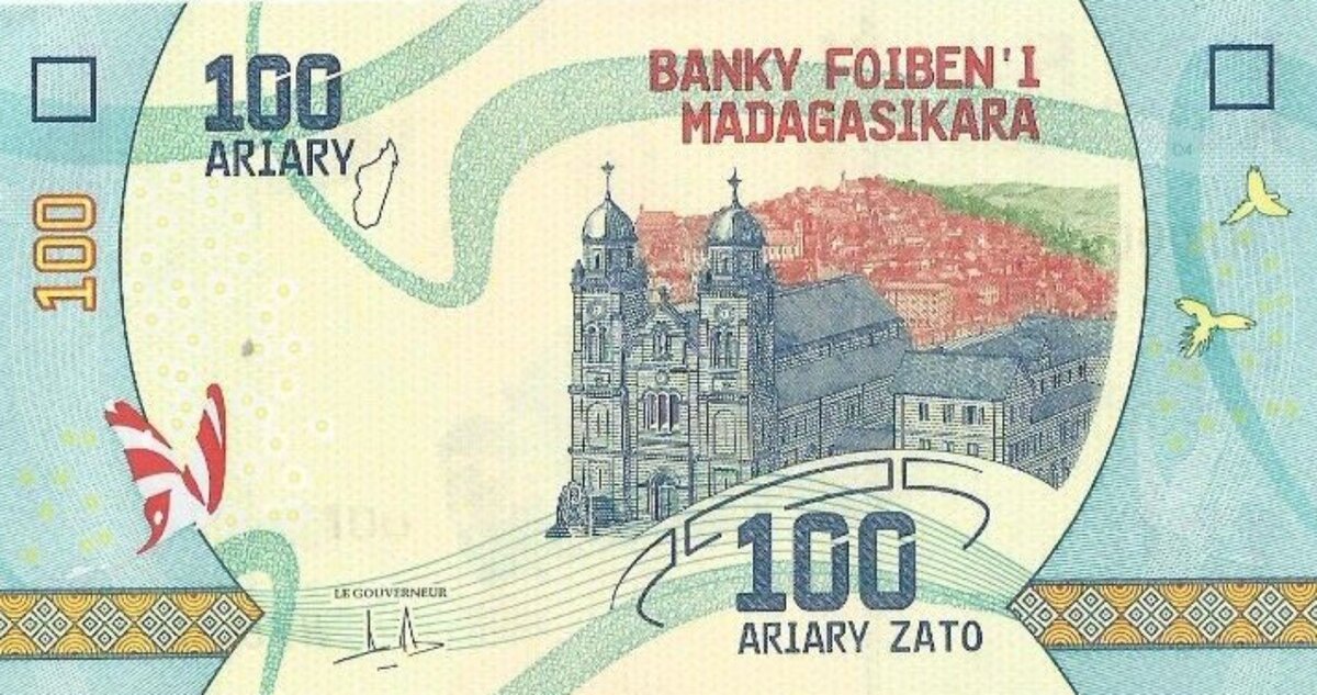 Мадагаскар 100 ариари 2022 Аверс