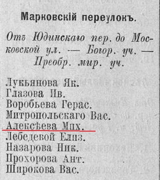 Адресно-справочная книга "Вся Москва" за 1907 год