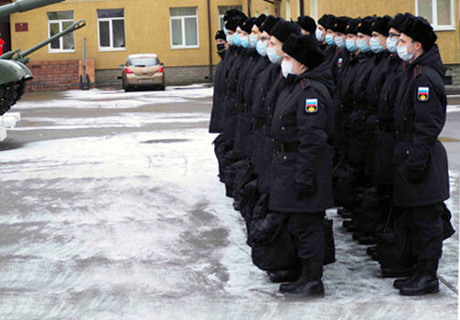 Научная рота ПСЗ "Янтарь" (входит в ОСК) проходит общевойсковую подготовку