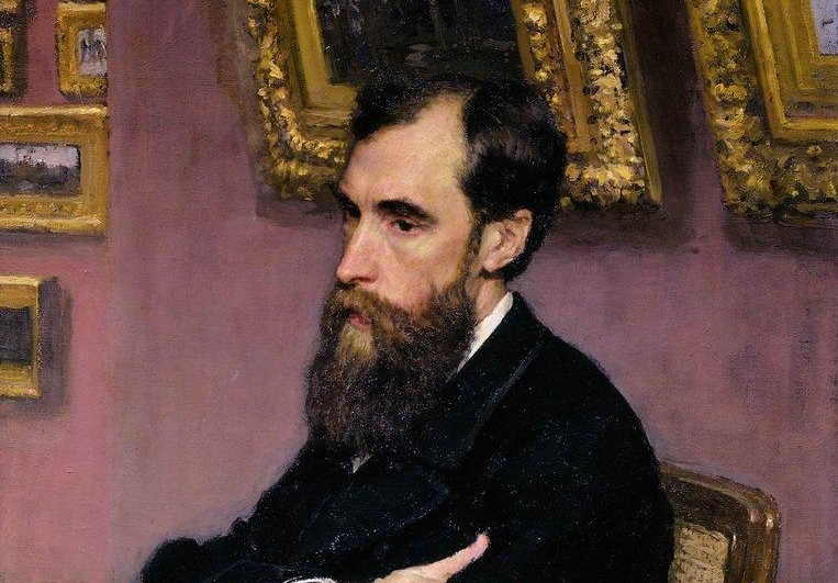 Портрет П.М. Третьякова. Художник - Илья Репин. Фрагмент. 