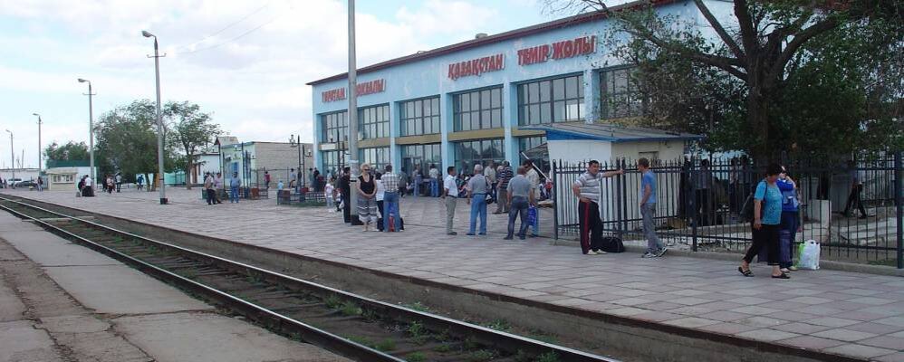 Станция Тюратам в Казахстане