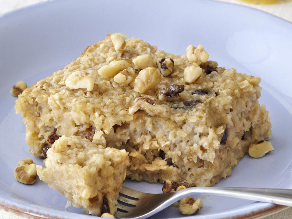 Овсяный пирог с бананом.