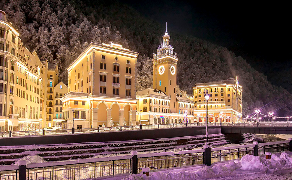 Вид на Ратушу зимой