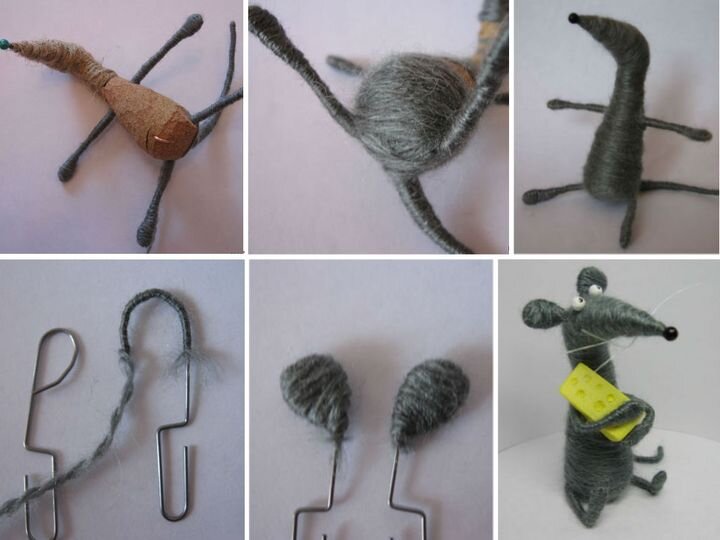Елочная игрушка крыса: как и из чего ее можно сшить
