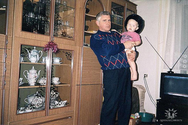 Папа, за день до того как оказаться в больнице.