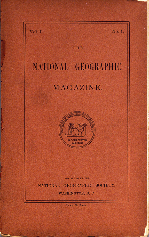 Обложка самого первого журнала «National Geographic»