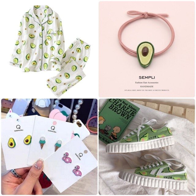 вещи с изображением авокадо