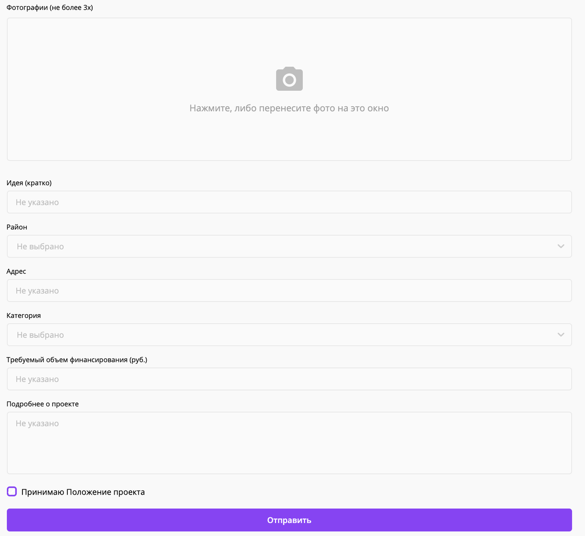 Поля, которые необходимо заполнить при подаче заявки. Источник фото: [https://tvoybudget.spb.ru/](https://tvoybudget.spb.ru/) 