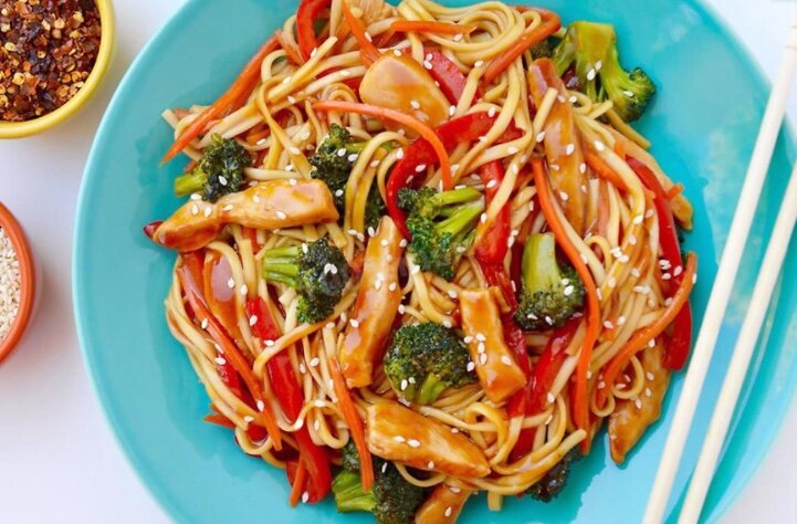 Фунчоза с овощами 