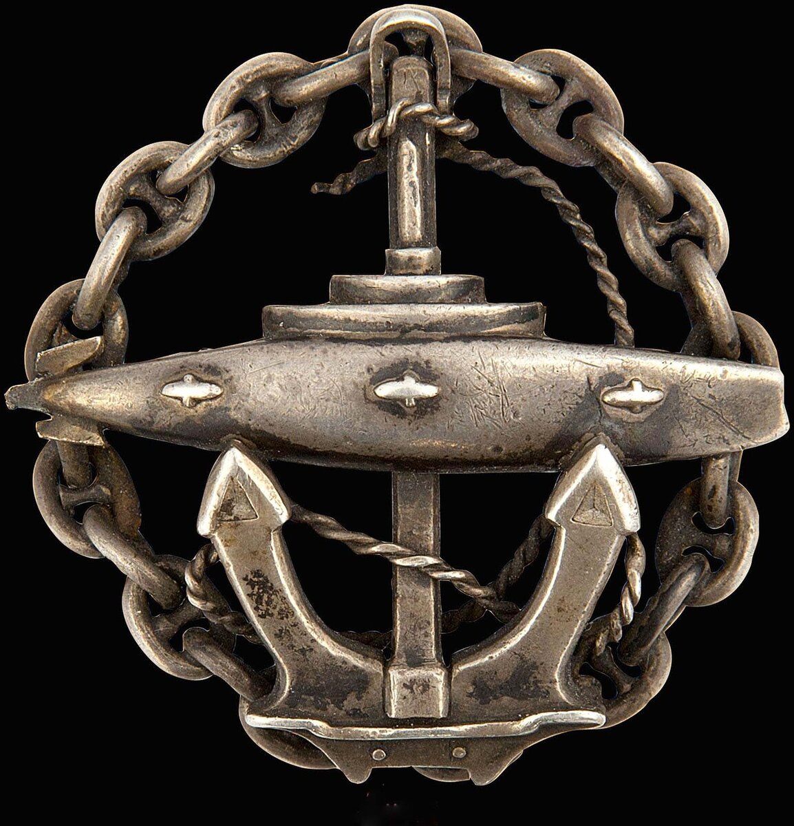 Знак об окончании Офицерского класса подводного плавания