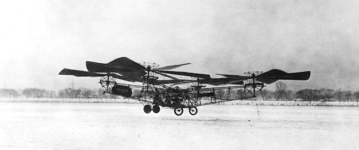 «Летающий Осьминог» Георгия Ботезата. 1922 г. США.