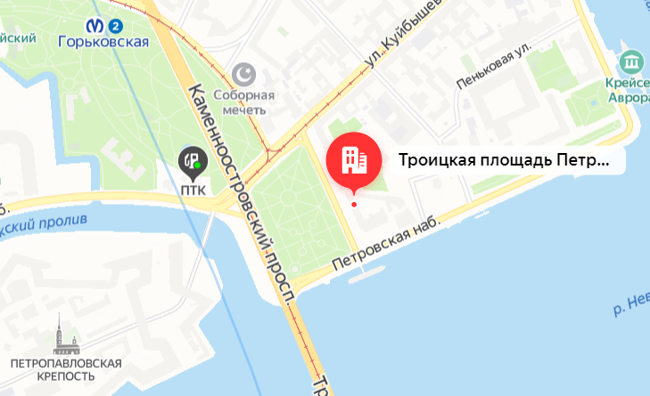 Карта спб троицкая площадь