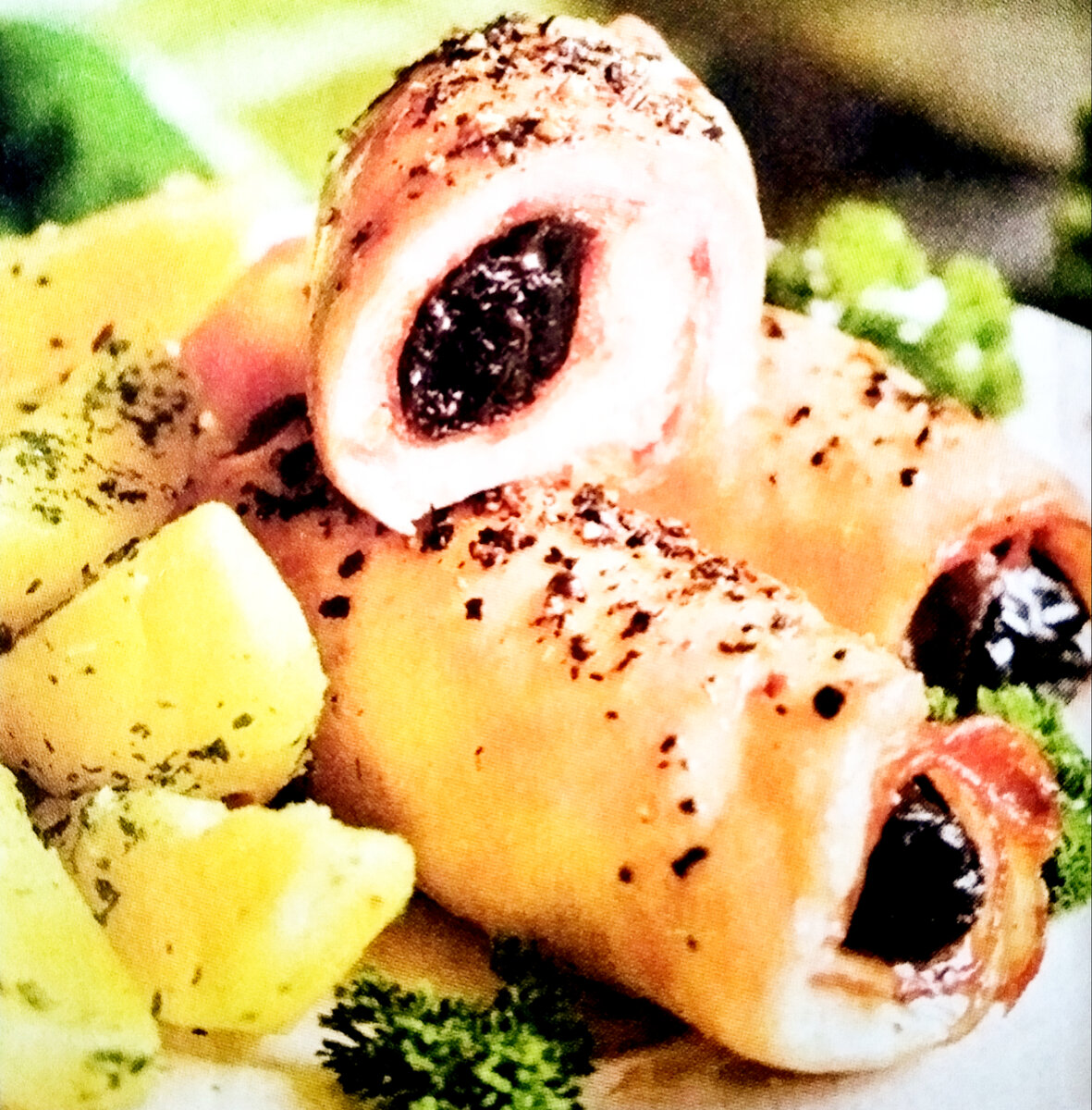 Рулетики с черносливом