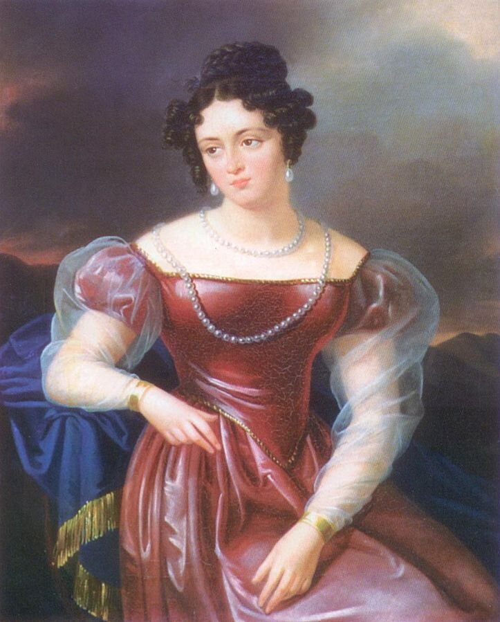 И. И. Олешкевич. Портрет Софьи Потоцкой, середина 1820-х.